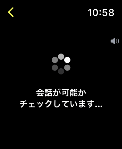 アップルウォッチトランシーバー会話が可能かチェック